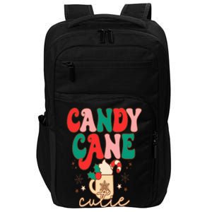 Retro Cute Candy Cane Cutie Christmas Hot Cocoa Funny Xmas Impact Tech Backpack