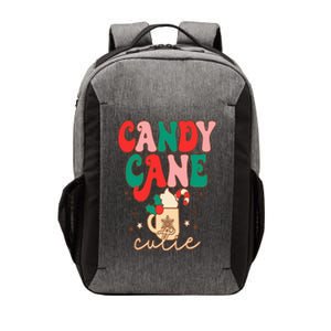 Retro Cute Candy Cane Cutie Christmas Hot Cocoa Funny Xmas Vector Backpack