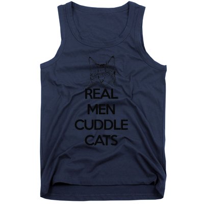 Real Cuddle Cats Funny Cat Fathers Gift Tank Top