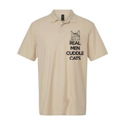 Real Cuddle Cats Funny Cat Fathers Gift Softstyle Adult Sport Polo