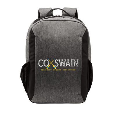 Rowing Crew Coxswain Steersman Small Body Huge Mouth Vector Backpack