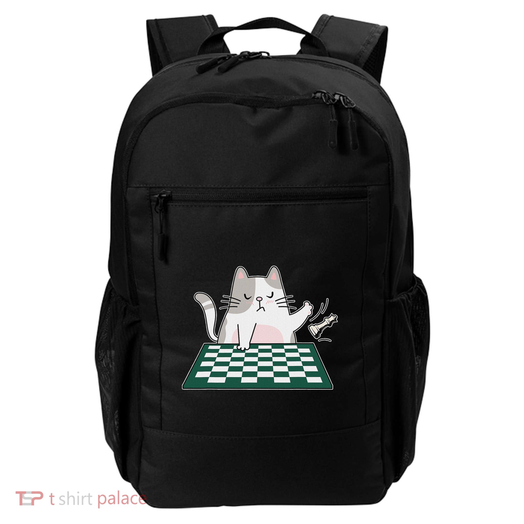 Rude Cat Chess Chess Board Game Daily Commute Backpack