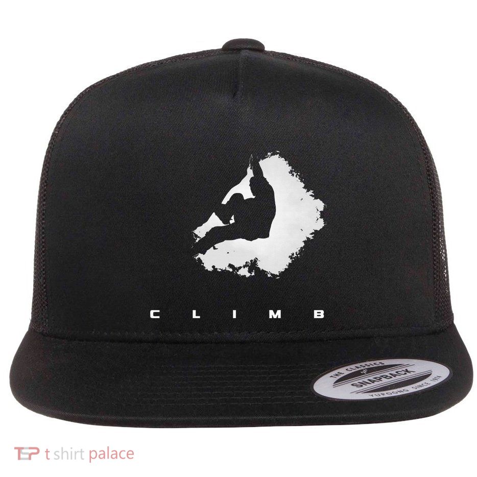 Rock Climbing Clothing Rock Climbing Flat Bill Trucker Hat