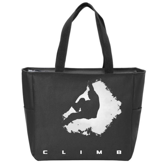 Rock Climbing Clothing Rock Climbing Zip Tote Bag