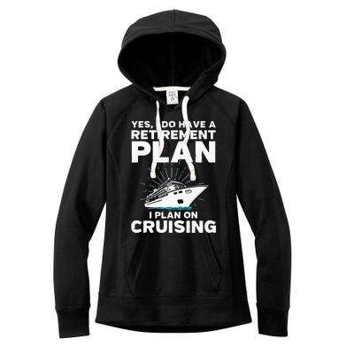 Retirement Cool Cruising Art For Cruise Ship Women's Fleece Hoodie