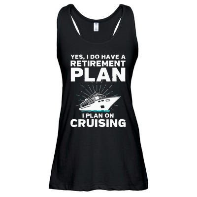 Retirement Cool Cruising Art For Cruise Ship Ladies Essential Flowy Tank