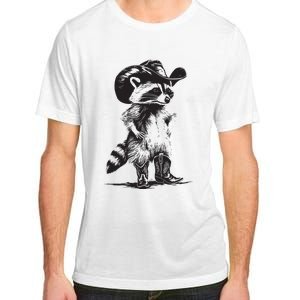 Raccoon Cowboy Cowgirl Trash Panda Western Country Adult ChromaSoft Performance T-Shirt