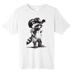 Raccoon Cowboy Cowgirl Trash Panda Western Country Tall Fusion ChromaSoft Performance T-Shirt