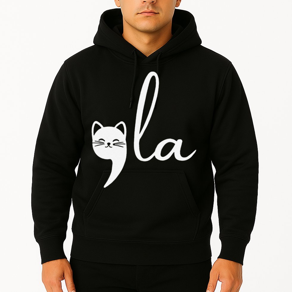 Retro Cat Comma La Kamala Harris For President 2024 Election Hoodie