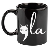 Retro Cat Comma La Kamala Harris For President 2024 Election 11oz C Handle Ceramic Mug