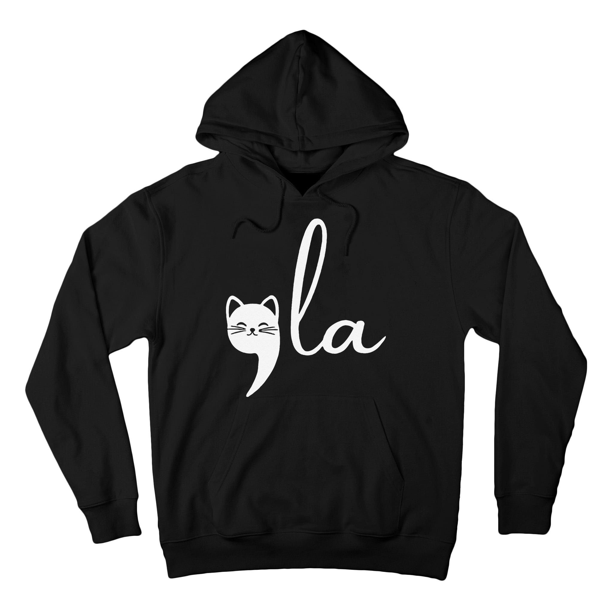 Retro Cat Comma La Kamala Harris For President 2024 Election Tall Hoodie