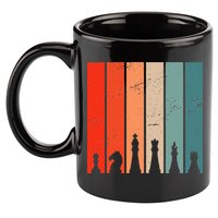 Retro Chess Chessboard Chess Character Chess Pieces 11oz C Handle Ceramic Mug
