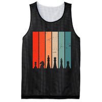 Retro Chess Chessboard Chess Character Chess Pieces Mesh Reversible Basketball Jersey Tank