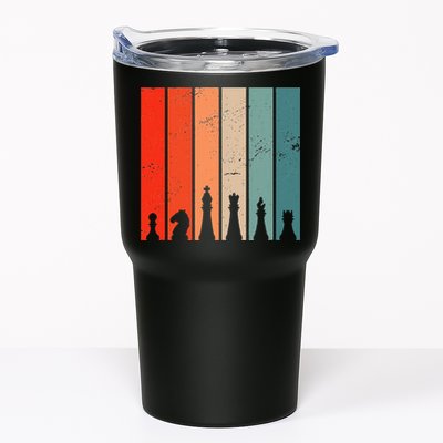 Retro Chess Chessboard Chess Character Chess Pieces Tumbler