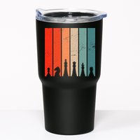 Retro Chess Chessboard Chess Character Chess Pieces Tumbler