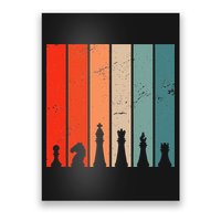 Retro Chess Chessboard Chess Character Chess Pieces Poster