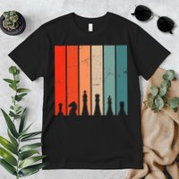Retro Chess Chessboard Chess Character Chess Pieces Premium T-Shirt