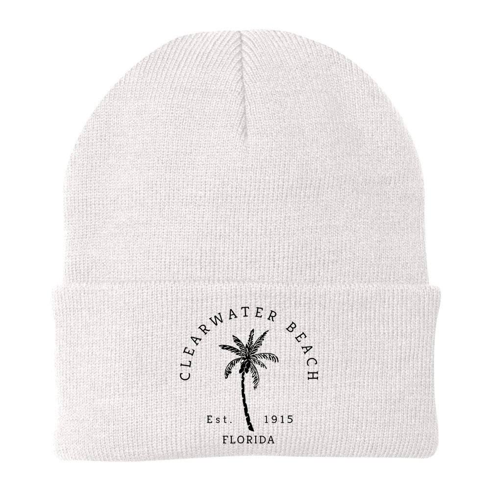 Retro Cool Clearwater Beach Original Florida Beaches Beanie