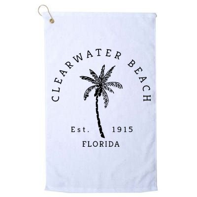 Retro Cool Clearwater Beach Original Florida Beaches Golf Towel