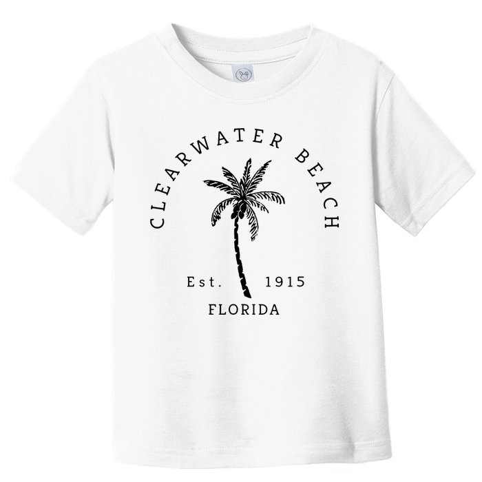 Retro Cool Clearwater Beach Original Florida Beaches Toddler T-Shirt