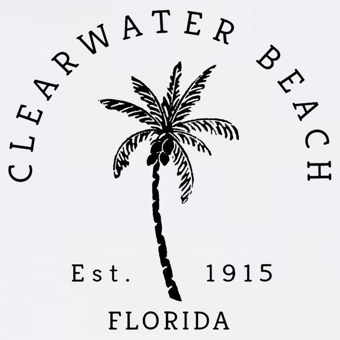 Retro Cool Clearwater Beach Original Florida Beaches Toddler T-Shirt