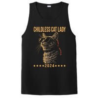 Retro Childless Cat Lady 2024 Ladies Voting Election PosiCharge Competitor Tank