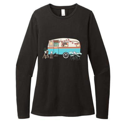 Rv Camper Camping Crew Road Trip Gift Womens CVC Long Sleeve Shirt