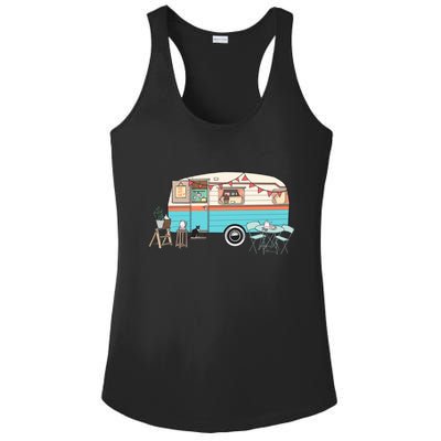 Rv Camper Camping Crew Road Trip Gift Ladies PosiCharge Competitor Racerback Tank