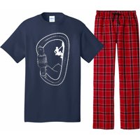 Rock Climbing Carabiner Mountain Tee Climber Gift Pajama Set