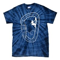 Rock Climbing Carabiner Mountain Tee Climber Gift Tie-Dye T-Shirt