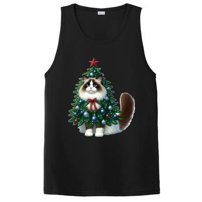 Ragdoll Cat Christmas Tree Costume Gift PosiCharge Competitor Tank