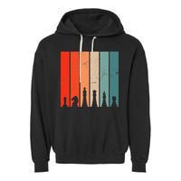 Retro Chess Chessboard Chess Character Chess Pieces Garment-Dyed Fleece Hoodie