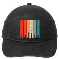 Retro Chess Chessboard Chess Character Chess Pieces 7-Panel Snapback Hat