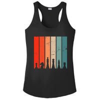 Retro Chess Chessboard Chess Character Chess Pieces Ladies PosiCharge Competitor Racerback Tank