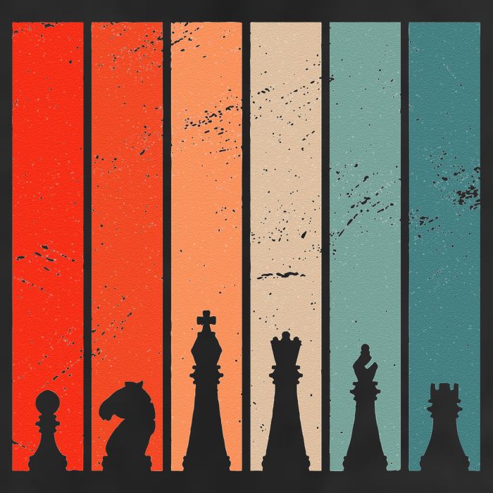 Retro Chess Chessboard Chess Character Chess Pieces 25L Jumbo Tote