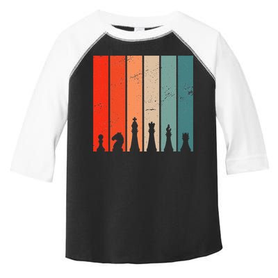 Retro Chess Chessboard Chess Character Chess Pieces Toddler Fine Jersey T-Shirt
