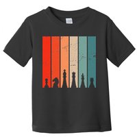 Retro Chess Chessboard Chess Character Chess Pieces Toddler T-Shirt