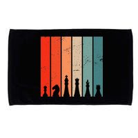 Retro Chess Chessboard Chess Character Chess Pieces Microfiber Hand Towel