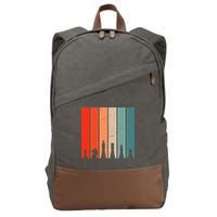 Retro Chess Chessboard Chess Character Chess Pieces Cotton Canvas Backpack