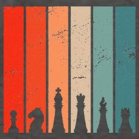 Retro Chess Chessboard Chess Character Chess Pieces Vector Backpack