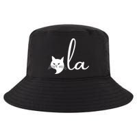 Retro Cat Comma La Kamala Harris For President 2024 Election Cool Comfort Performance Bucket Hat