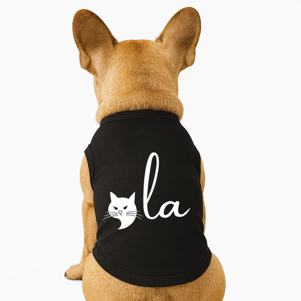 Retro Cat Comma La Kamala Harris For President 2024 Election Doggie Tank