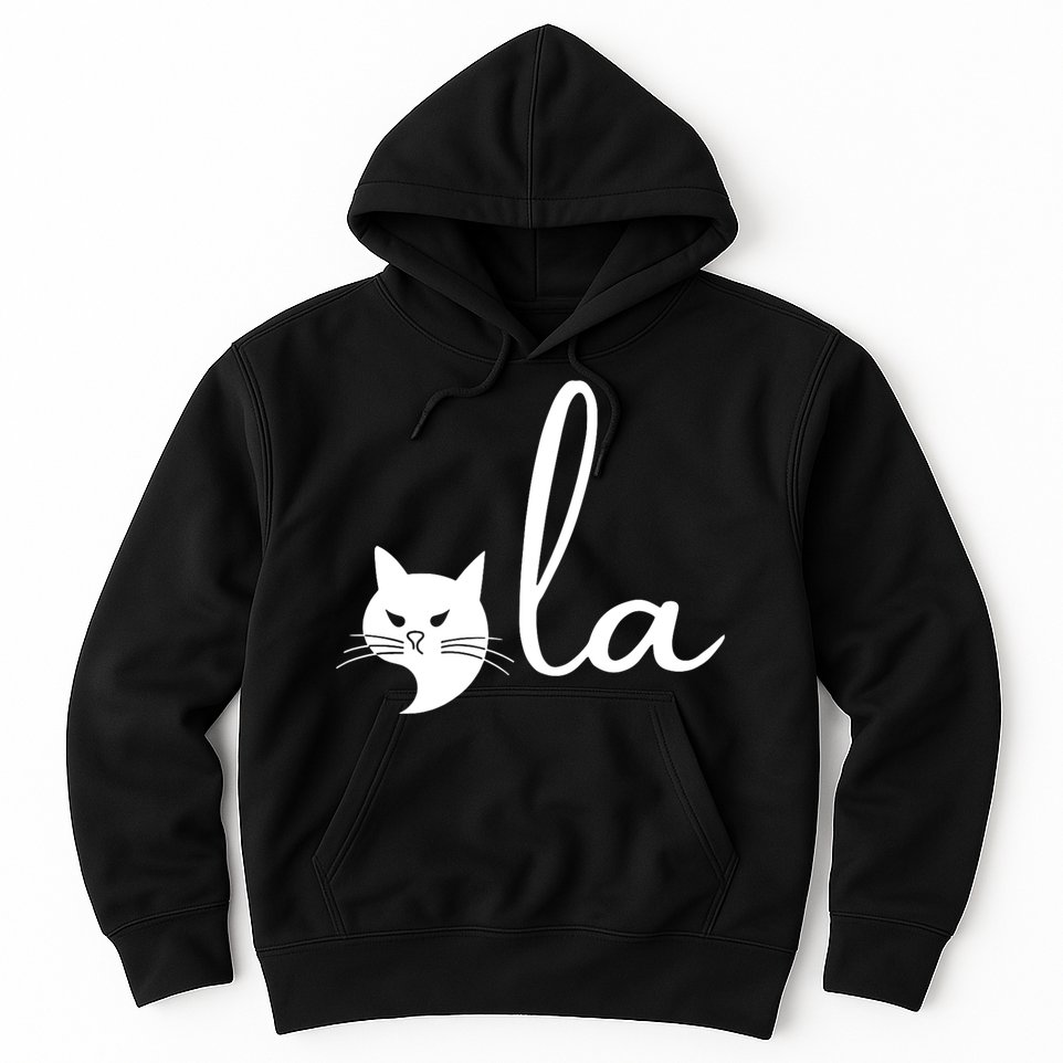 Retro Cat Comma La Kamala Harris For President 2024 Election Hoodie