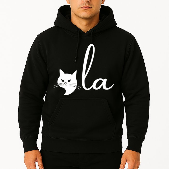 Retro Cat Comma La Kamala Harris For President 2024 Election Hoodie
