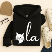 Retro Cat Comma La Kamala Harris For President 2024 Election Hoodie