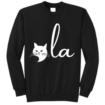 Retro Cat Comma La Kamala Harris For President 2024 Election Sweatshirt
