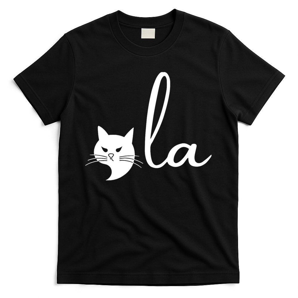 Retro Cat Comma La Kamala Harris For President 2024 Election T-Shirt