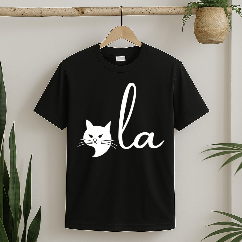 Retro Cat Comma La Kamala Harris For President 2024 Election T-Shirt
