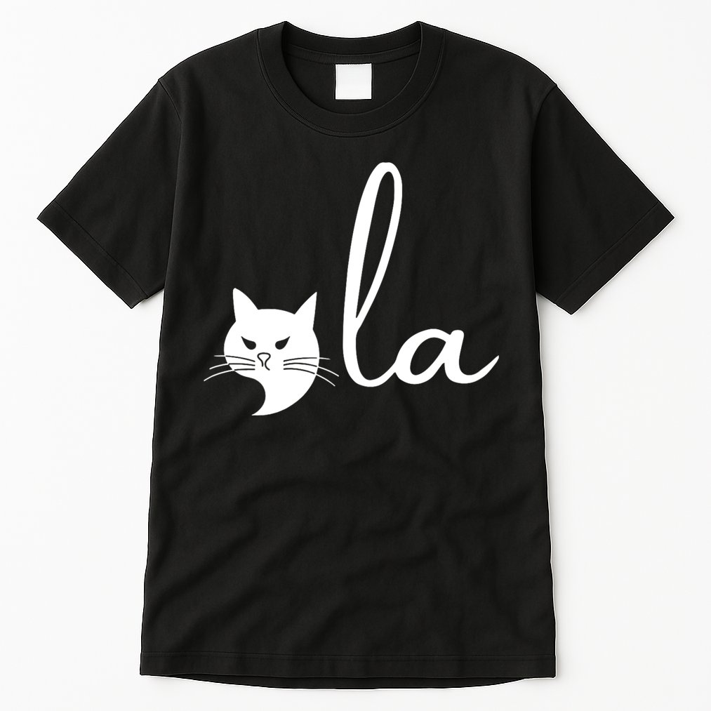 Retro Cat Comma La Kamala Harris For President 2024 Election Tall T-Shirt