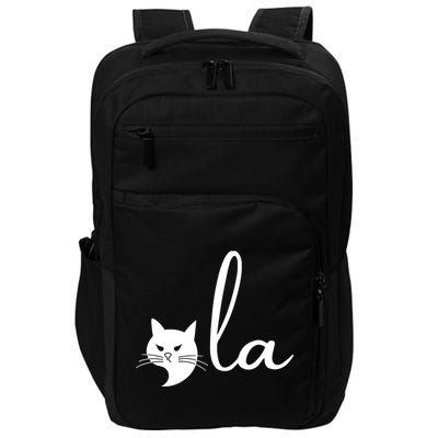 Retro Cat Comma La Kamala Harris For President 2024 Election Impact Tech Backpack